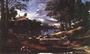 Nicolas Poussin Landscape with a Man Killed by a Snake china oil painting reproduction